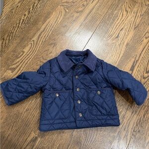Janie and Jack Navy Quilted Puffer Jacket